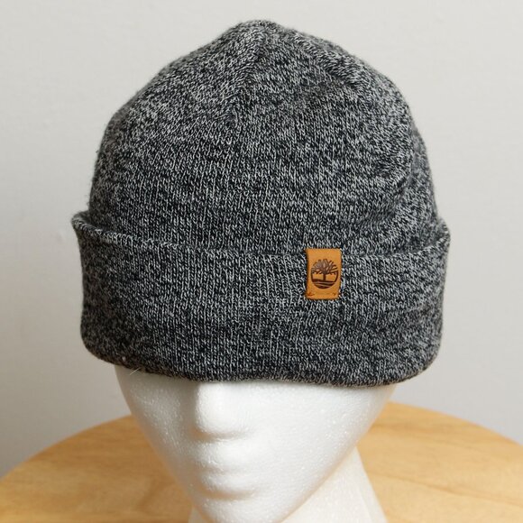 Timberland Beanie Mens OS Gray Knit Hat - Picture 1 of 6